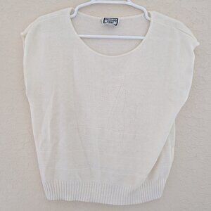 Vintage Kenneth Too Sailboat Sweater Vest Made in USA